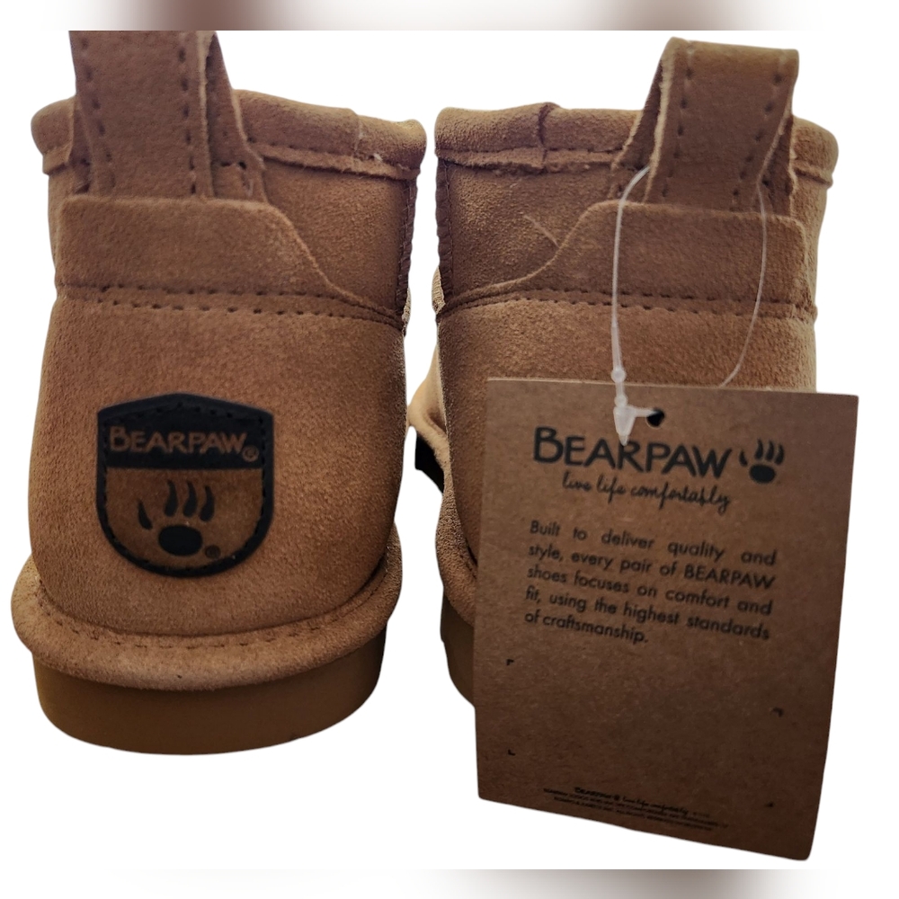 BEARPAW Tan Shearling-Lined Boots - Picture 2 of 4
